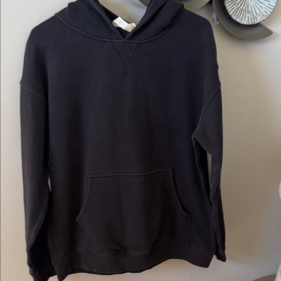 lululemon athletica women’s cropped Black Hoodie size 12 pre owned - Picture 2 of 9